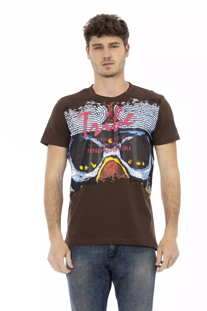 Trussardi Action Brun Bomull Herr T-shirt