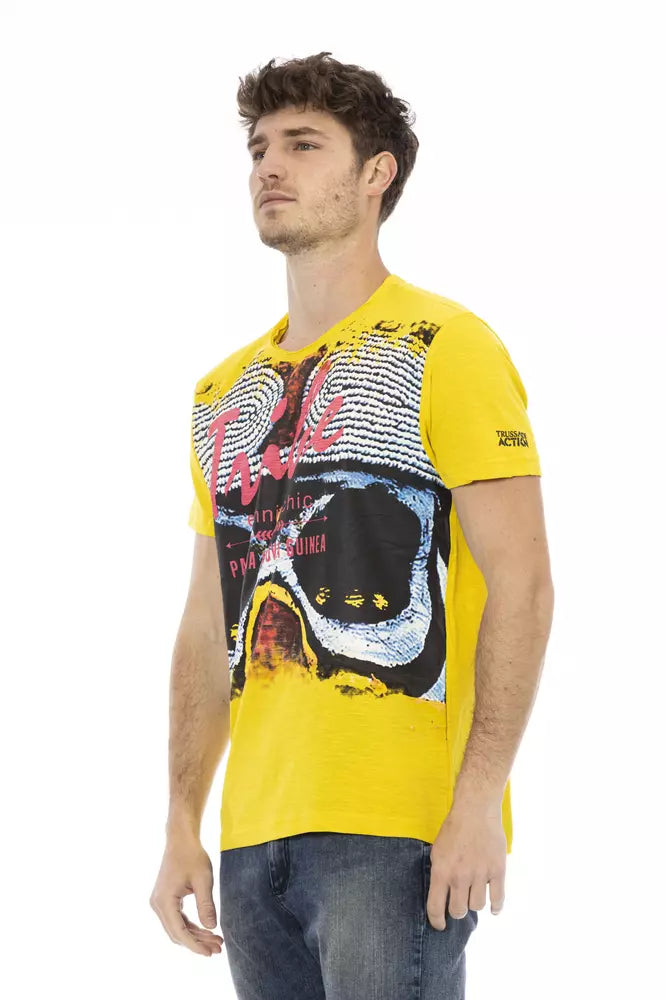 Trussardi Action Gul Bomull Herr T-shirt
