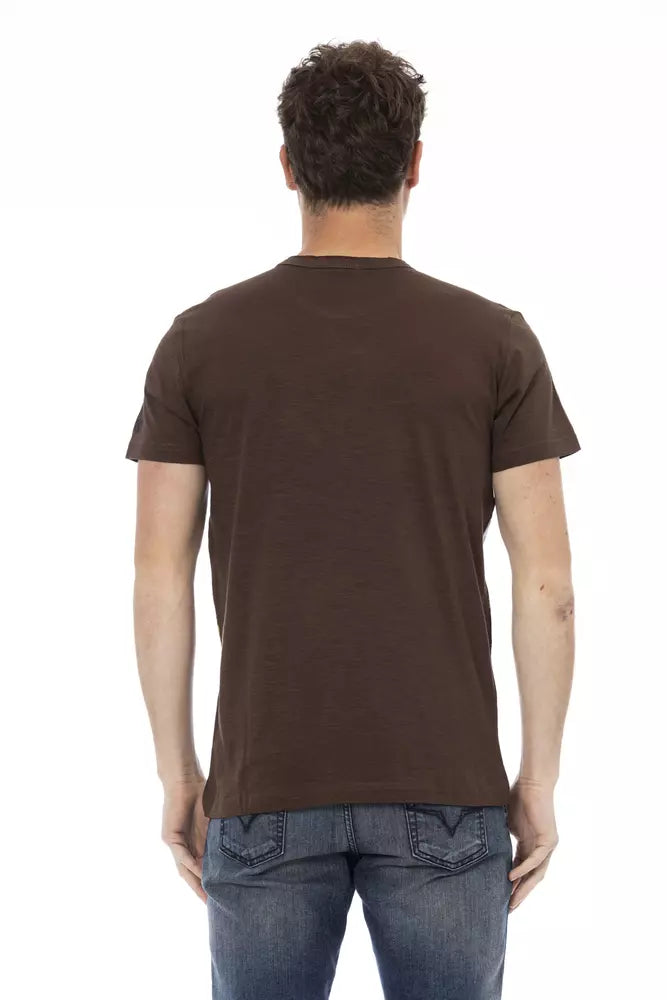 Trussardi Action Brun Bomull Herr T-shirt