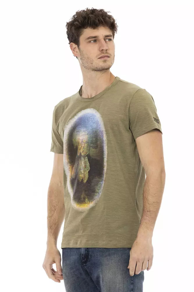 Trussardi Action Grön Bomull Herr T-shirt