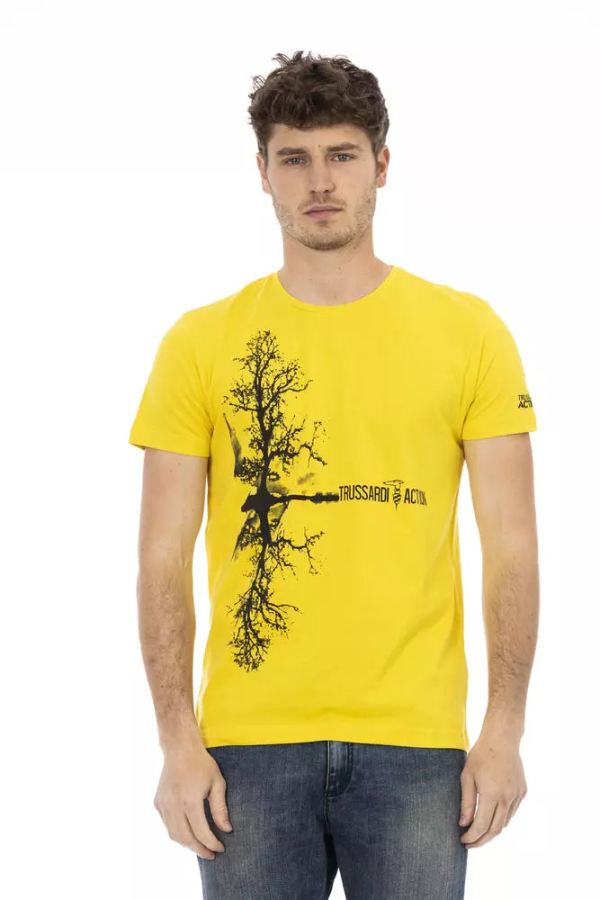 Trussardi Action Gul Bomull Herr T-shirt