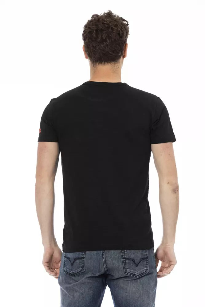 Trussardi Action svart bomulls-T-shirt för män