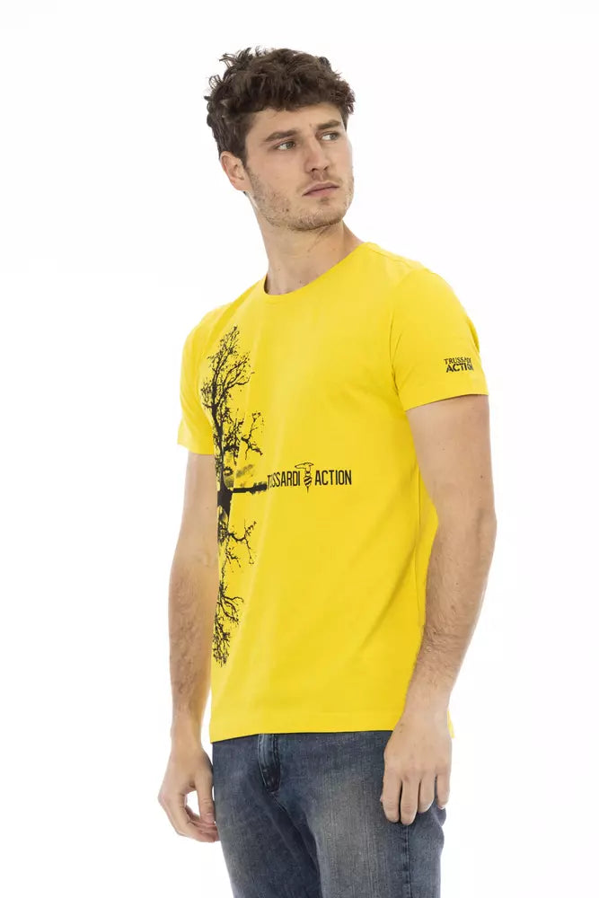 Trussardi Action Gul Bomull Herr T-shirt