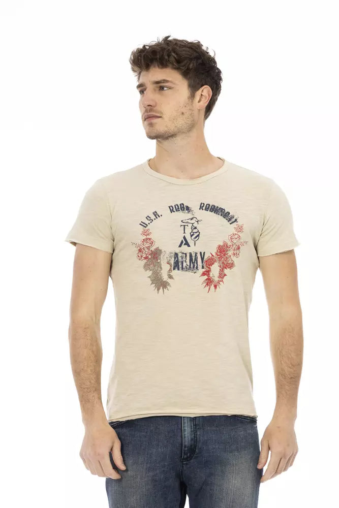 Trussardi Action Beige Bomull Herr T-shirt