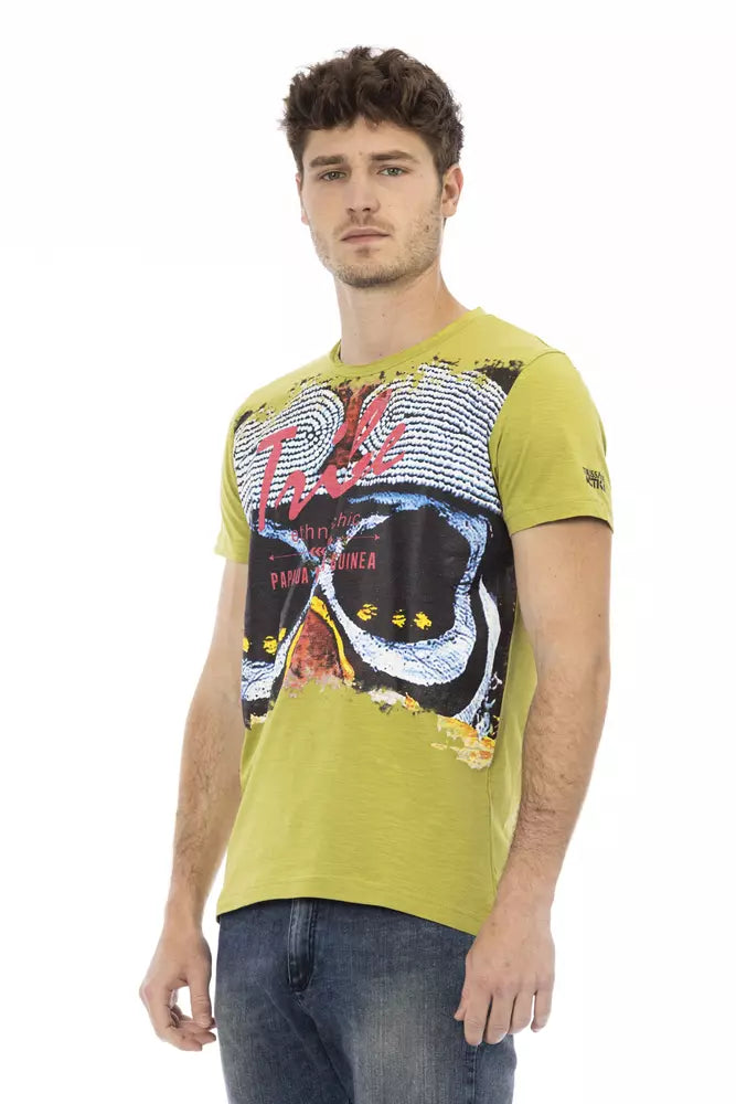 Trussardi Action Grön Bomull Herr T-shirt