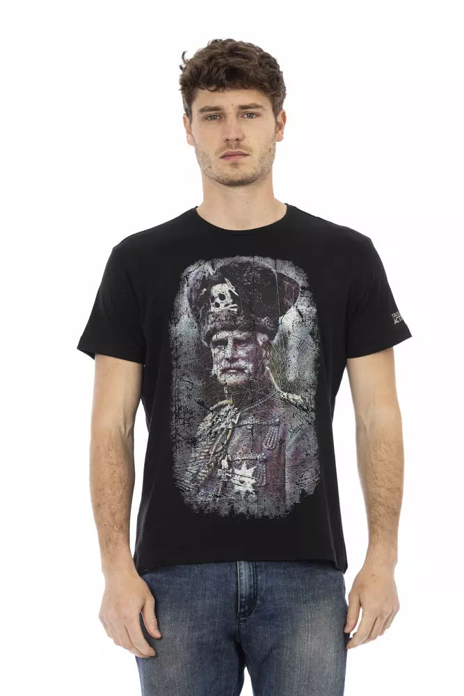 Trussardi Action svart bomulls-T-shirt för män