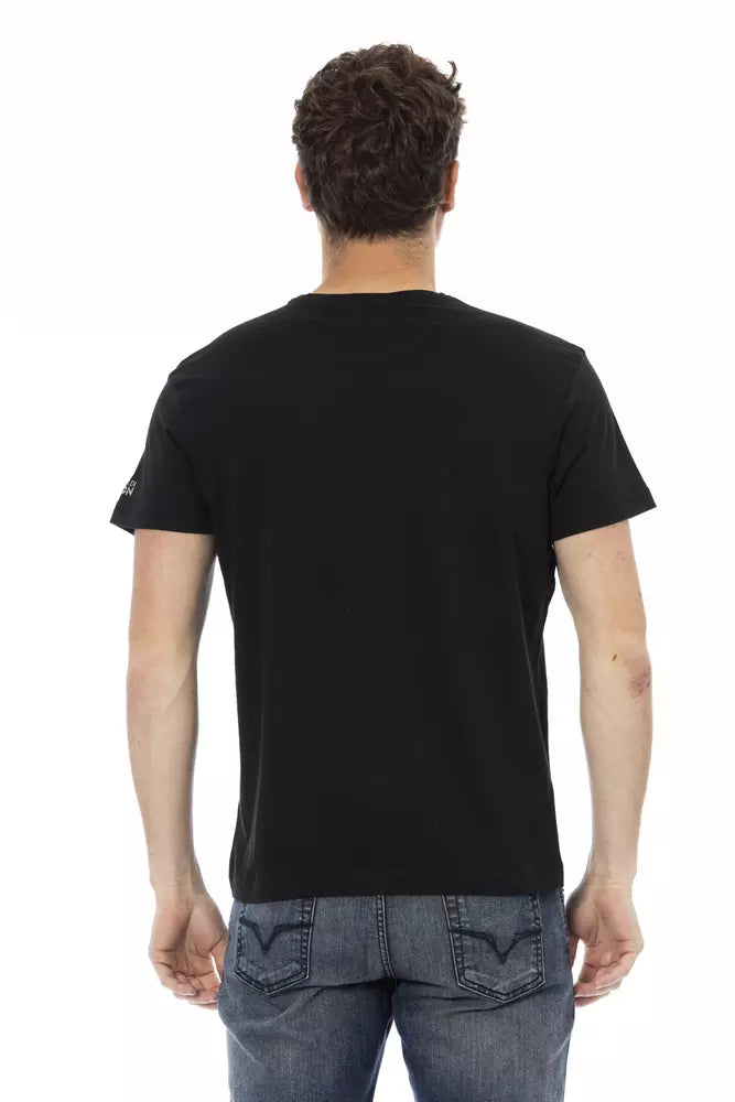 Trussardi Action svart bomulls-T-shirt för män