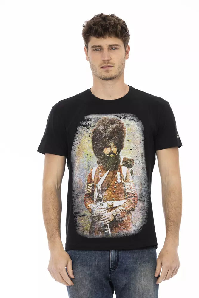 Trussardi Action svart bomulls-T-shirt för män