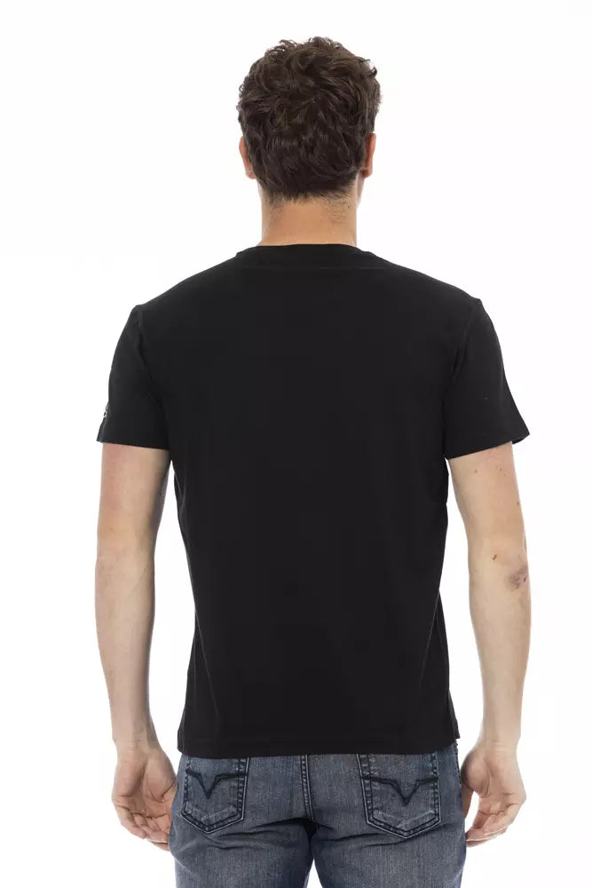 Trussardi Action svart bomulls-T-shirt för män