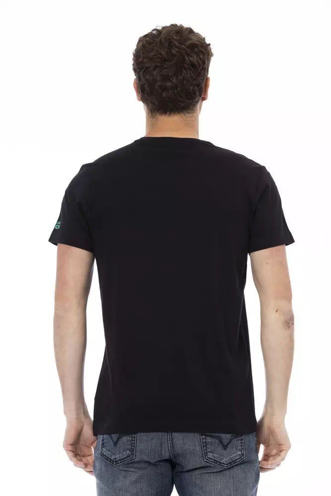 Trussardi Action svart bomulls-T-shirt för män