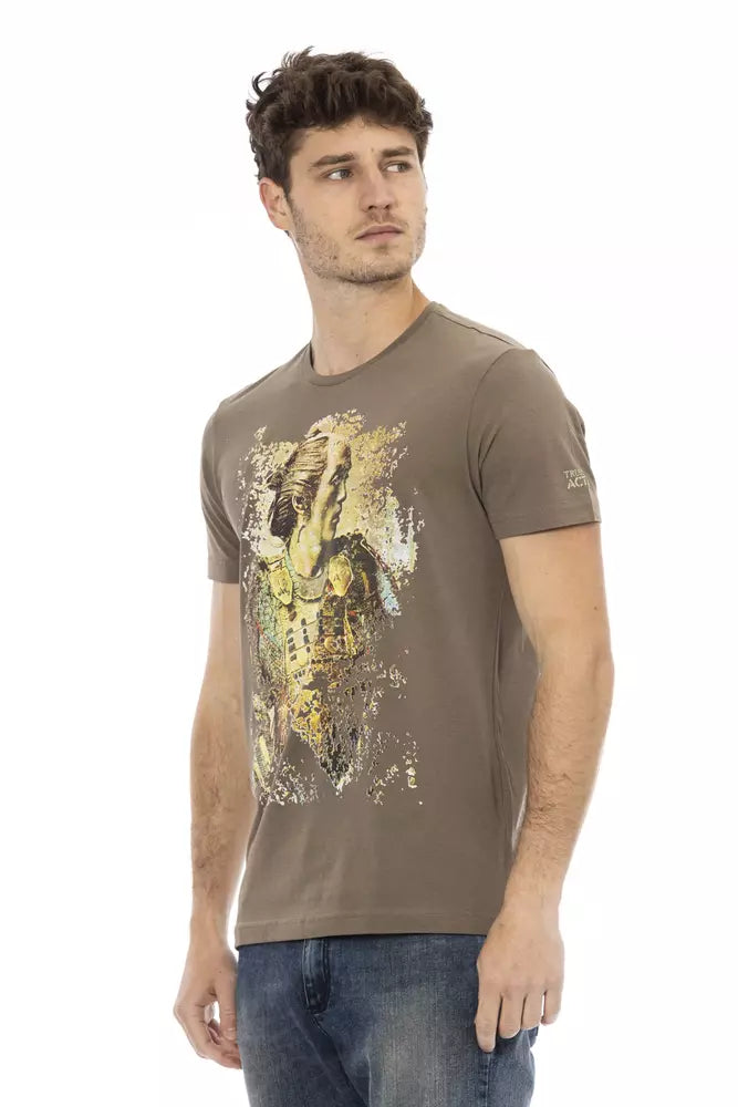 Trussardi Action Brun Bomull Herr T-shirt
