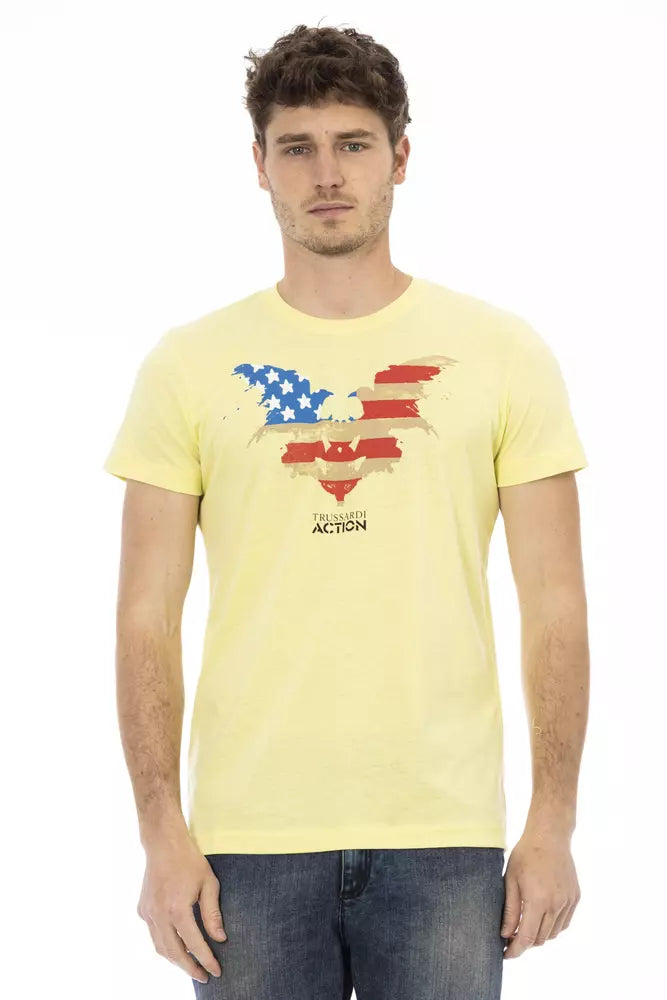Trussardi Action Gul Bomull Herr T-shirt