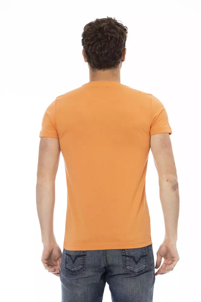 Trussardi Action Orange bomulls-T-shirt för män