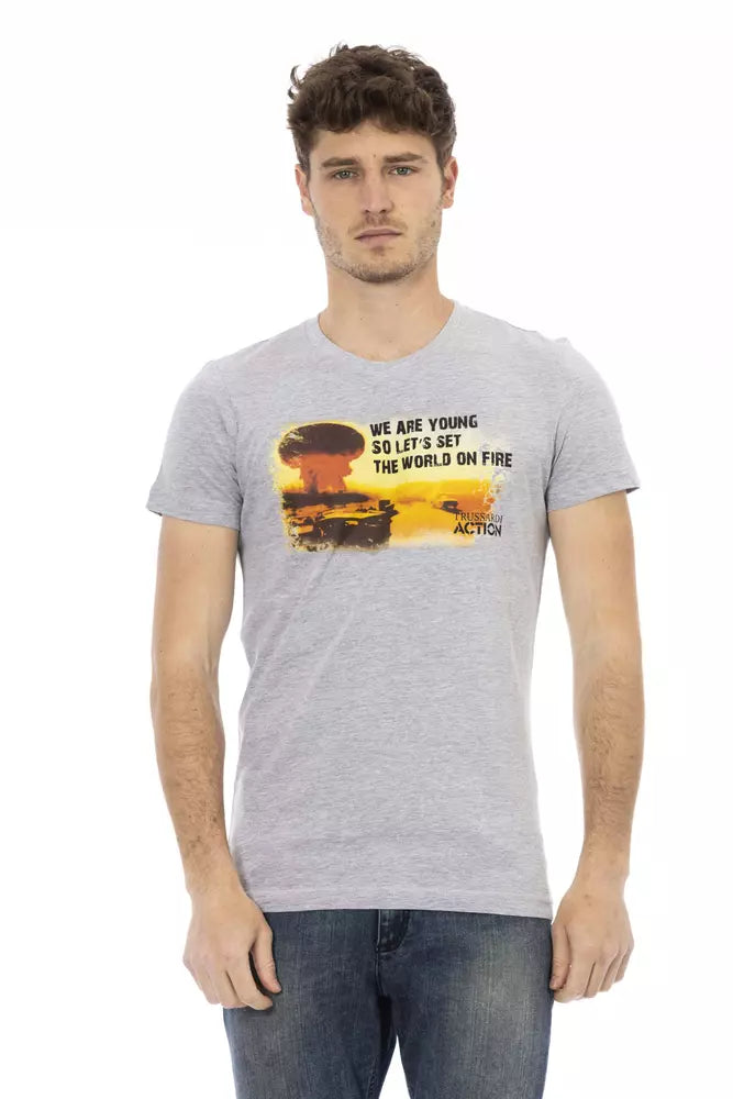 Trussardi Action Grå Bomull Herr T-shirt
