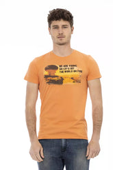 Trussardi Action Orange Cotton Men's T-Shirt
