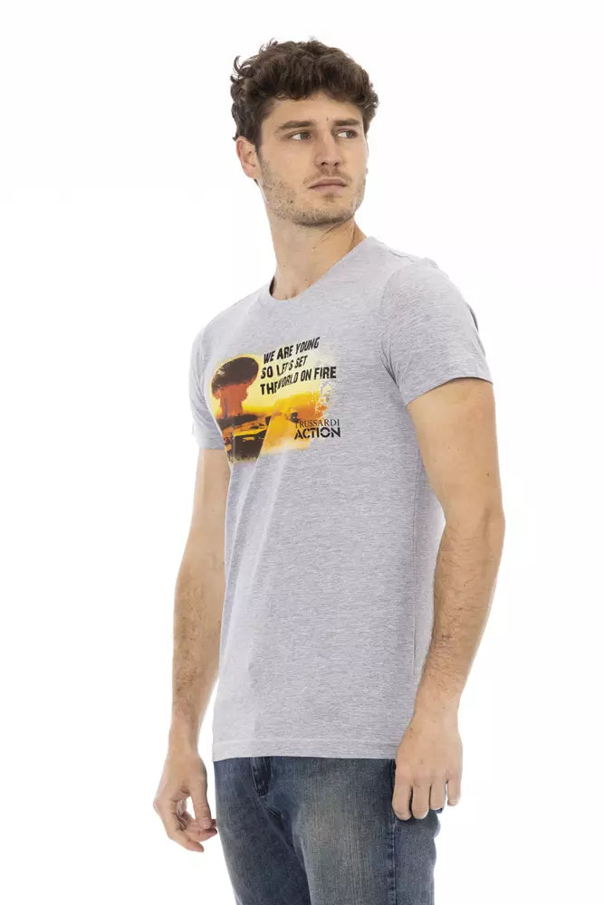 Trussardi Action Grå Bomull Herr T-shirt