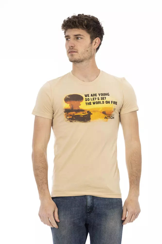 Trussardi Action Beige Bomull Herr T-shirt