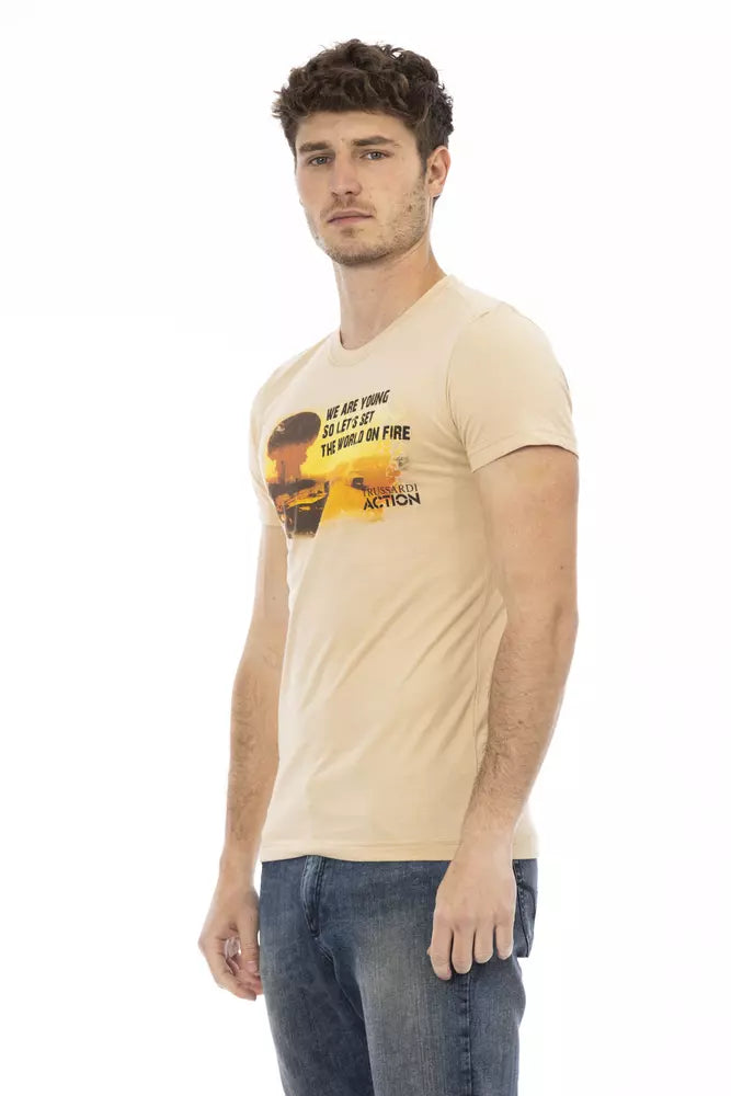 Trussardi Action Beige Bomull Herr T-shirt