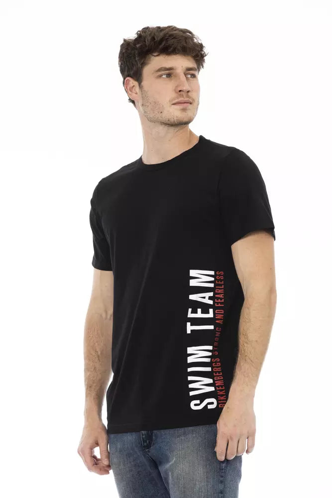 Bikkembergs svart bomulls-T-shirt för män