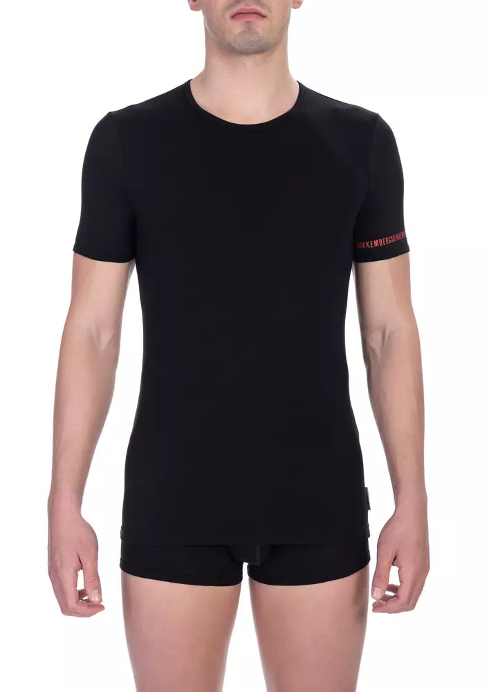 Bikkembergs svart bomulls-T-shirt för män, dubbelpack