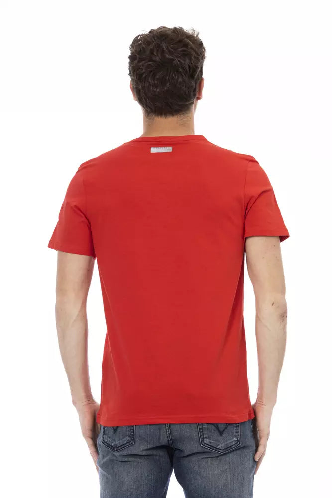 Bikkembergs röd bomulls-t-shirt för män