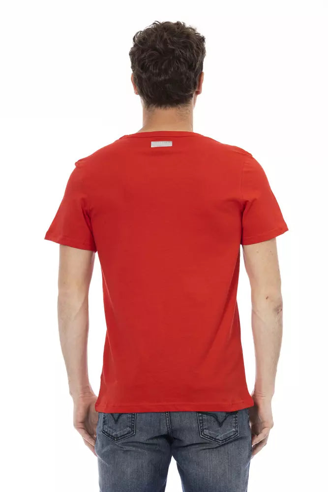 Bikkembergs röd bomulls-t-shirt för män
