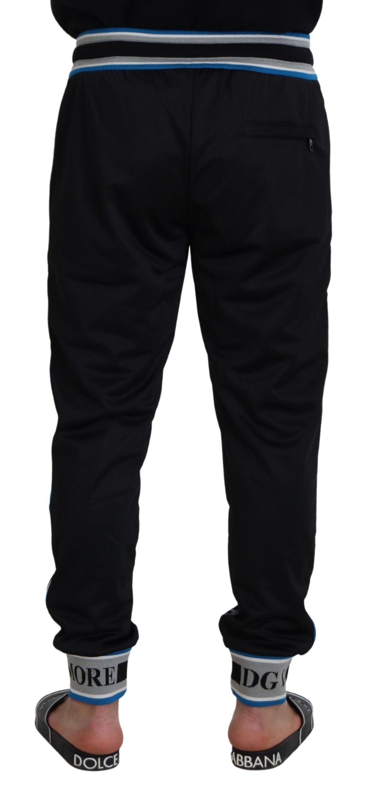 Dolce & Gabbana Flerfärgade DG King Leopardmönstrade Joggingbyxor