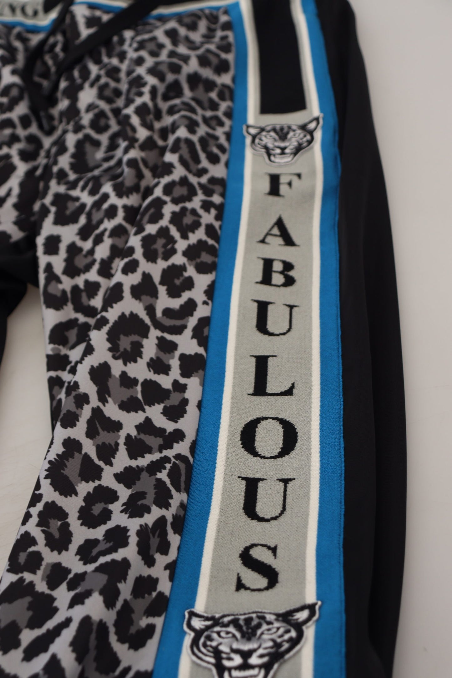 Dolce & Gabbana Flerfärgade DG King Leopardmönstrade Joggingbyxor
