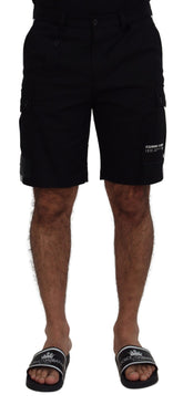 Dolce & Gabbana svarte Bermuda Cargo Casual Shorts