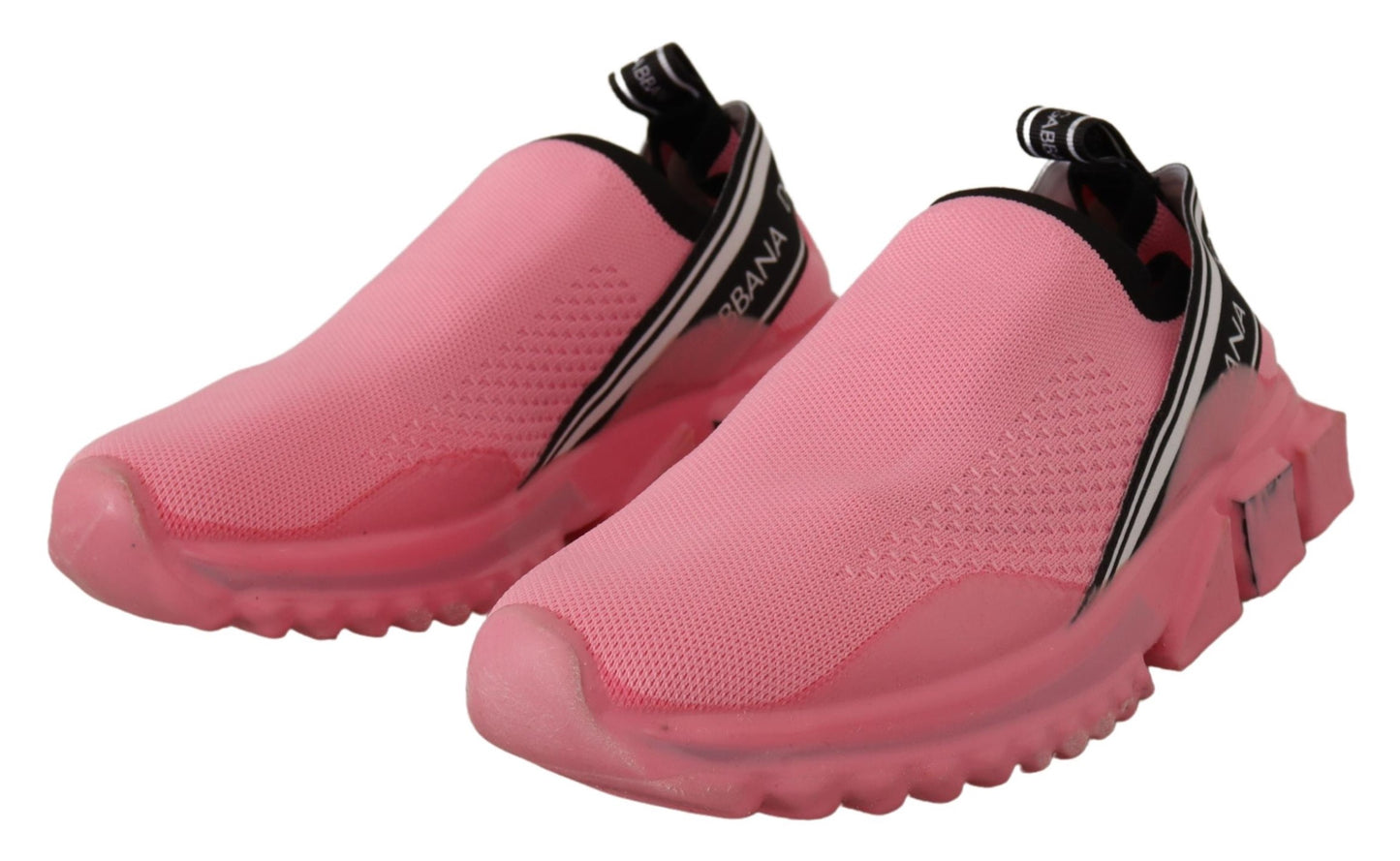 Dolce & Gabbana Rosa Låga Slip-On Casual Sorrento Sneakers