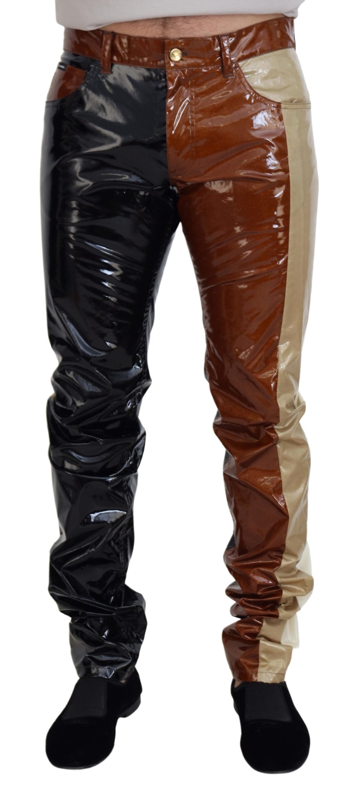 Dolce & Gabbana Flerfärgade Shining Slim Fit Herrjeans