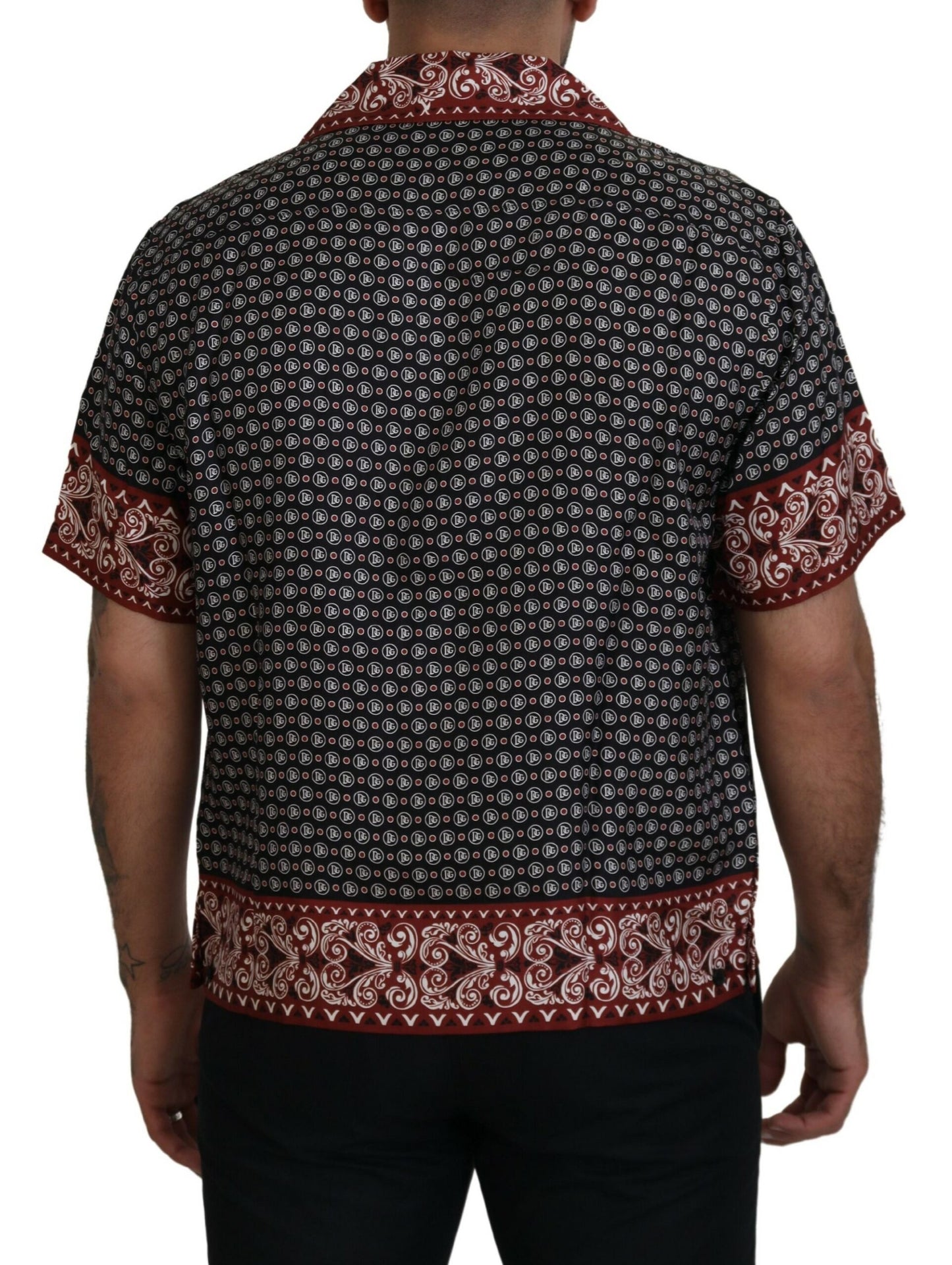 Dolce & Gabbana Flerfärgad Mönstrad Sidenskjorta Casual