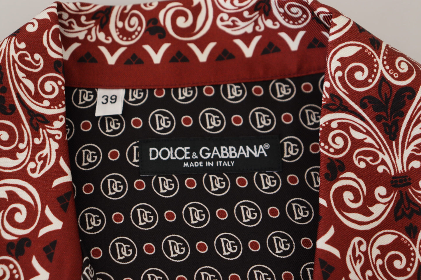 Dolce & Gabbana Flerfärgad Mönstrad Sidenskjorta Casual