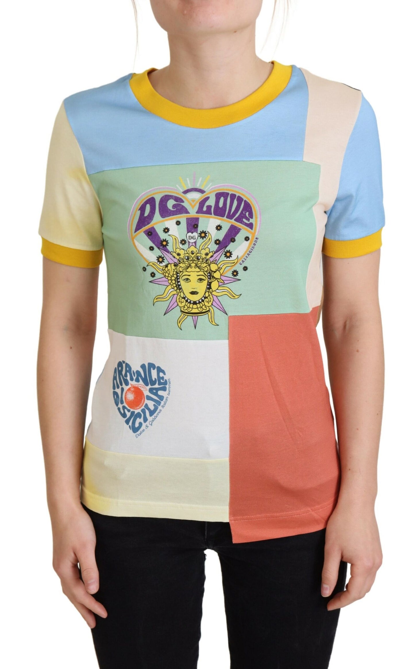 Dolce & Gabbana Flerfärgad Bomull DG Love Patchwork