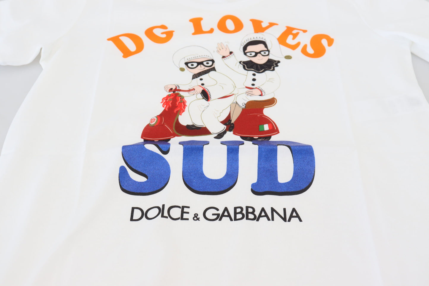 Dolce & Gabbana Vit bomull DG Loves SUD T-shirt