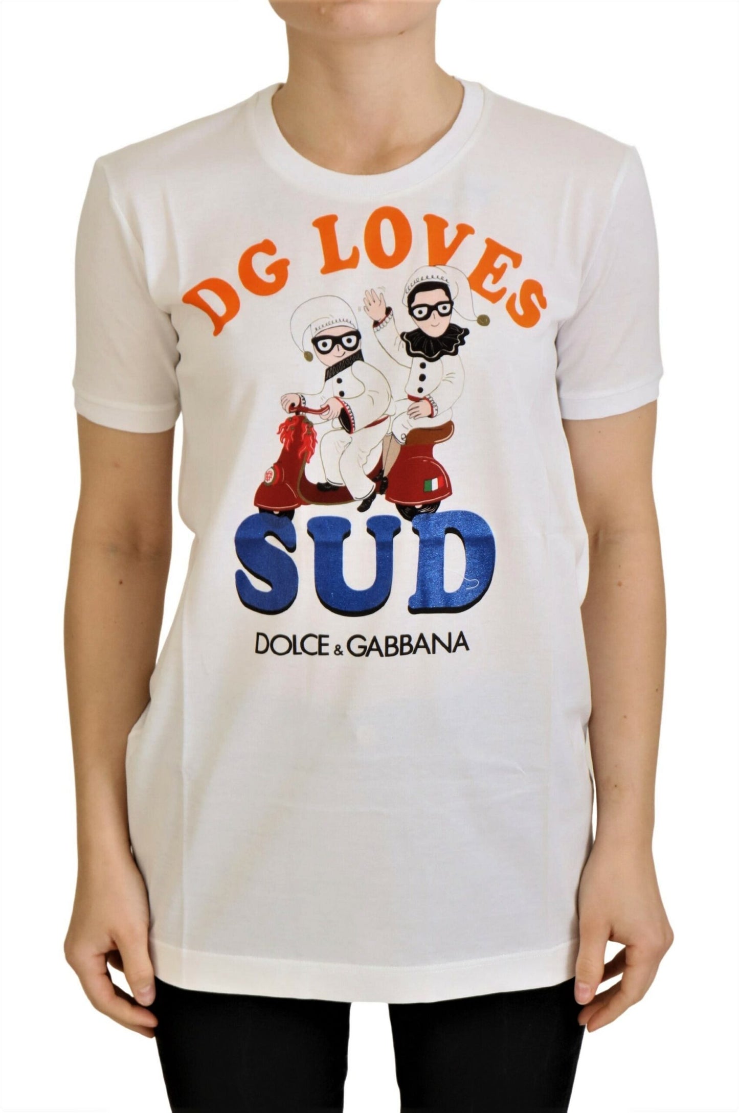 Dolce & Gabbana Vit bomull DG Loves SUD T-shirt