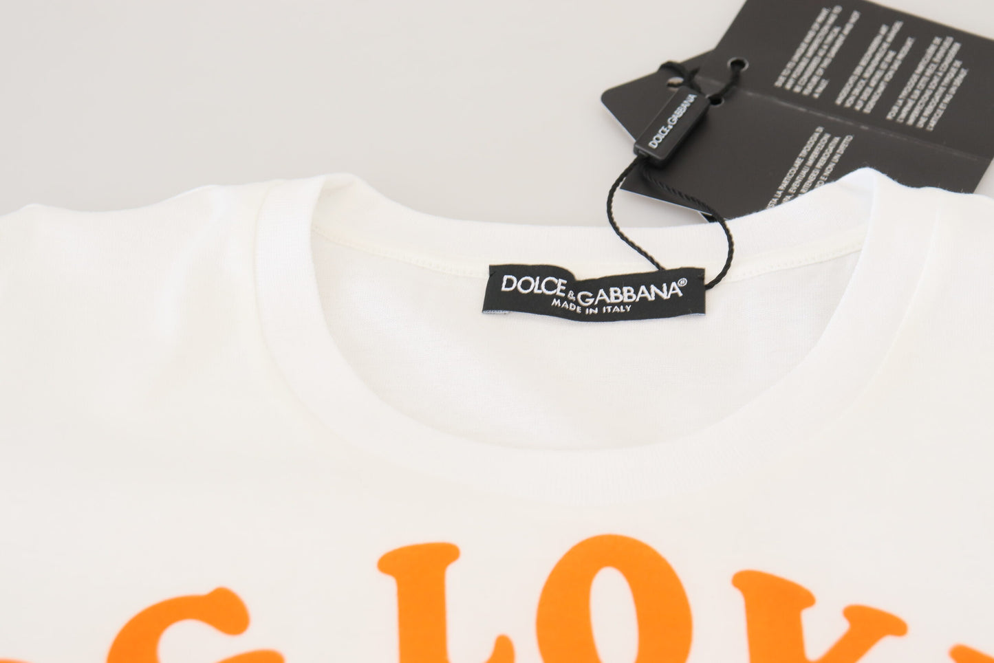 Dolce & Gabbana Vit bomull DG Loves SUD T-shirt