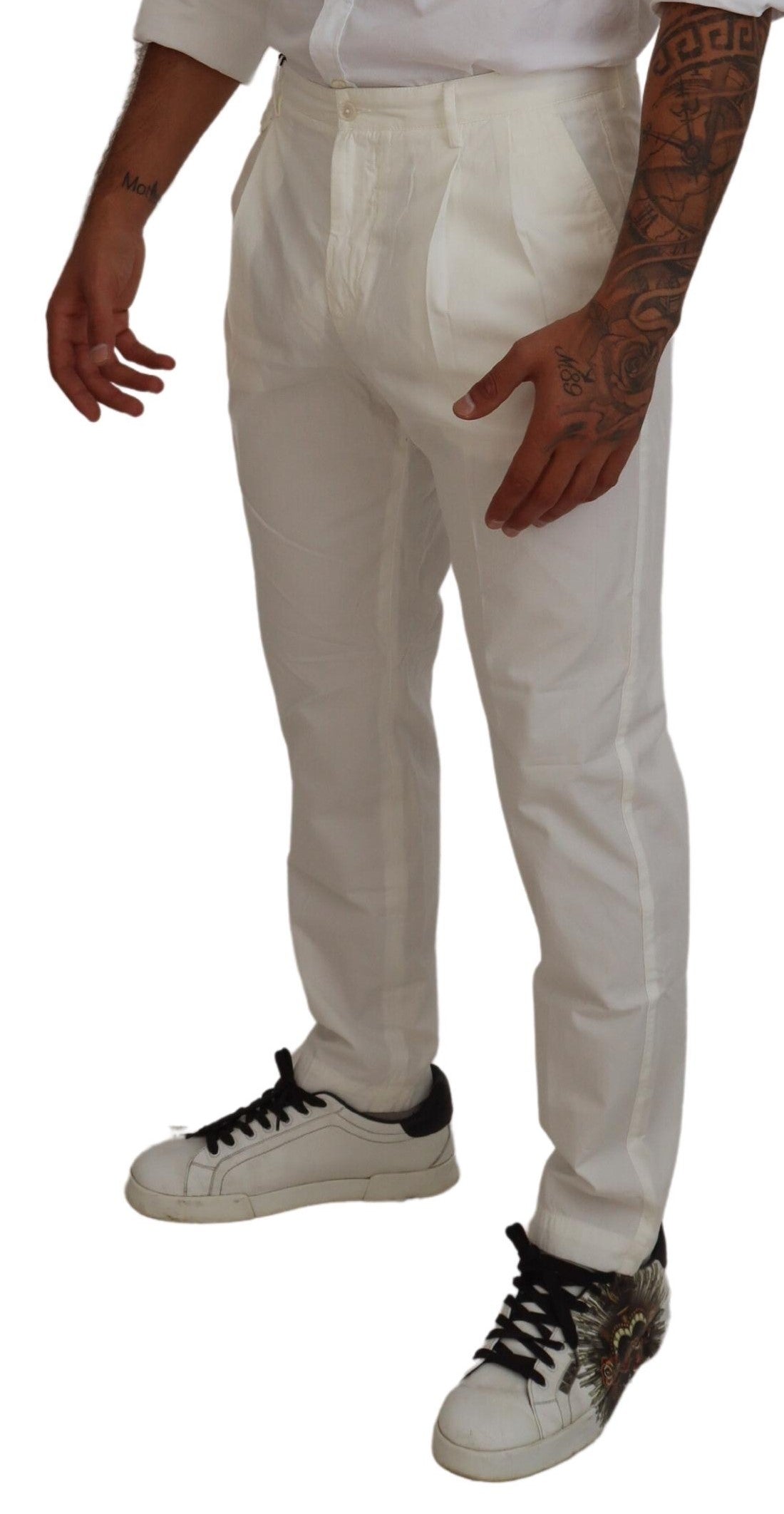 Dolce & Gabbana Vita Bomulls Skinny Chino Byxor