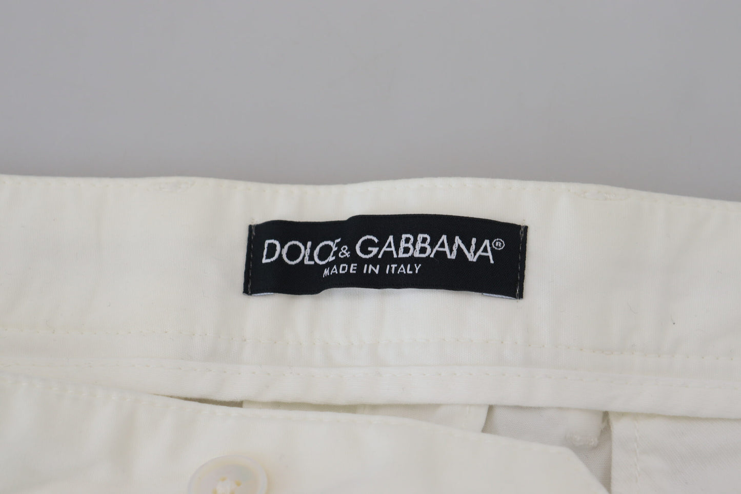 Dolce & Gabbana Vita Bomulls Skinny Chino Byxor