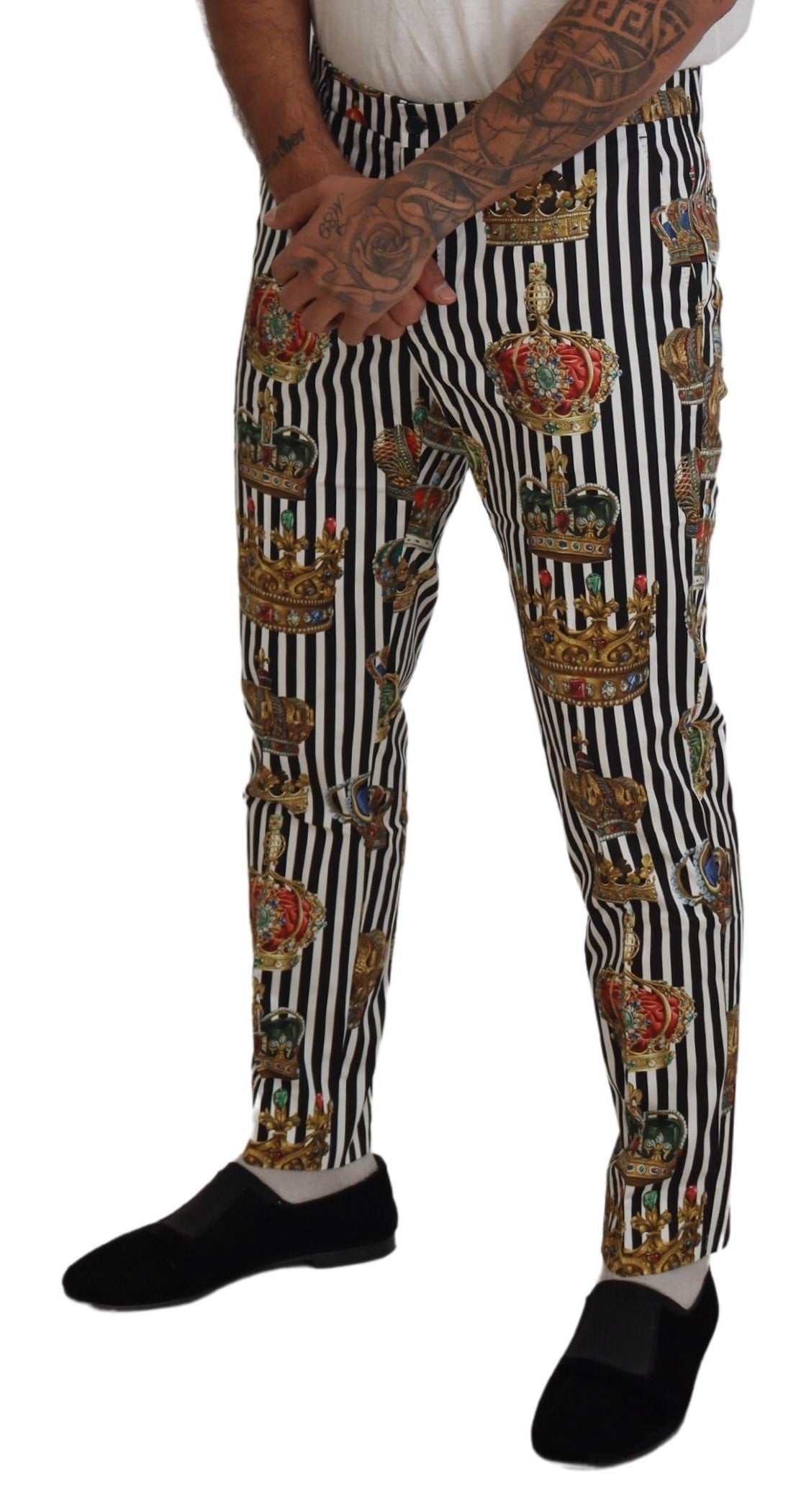 Dolce & Gabbana Vita Bomullsbyxor med Stretchkrona
