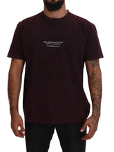 Dolce & Gabbana Bordeaux Crewneck Short Sleeve T-shirt