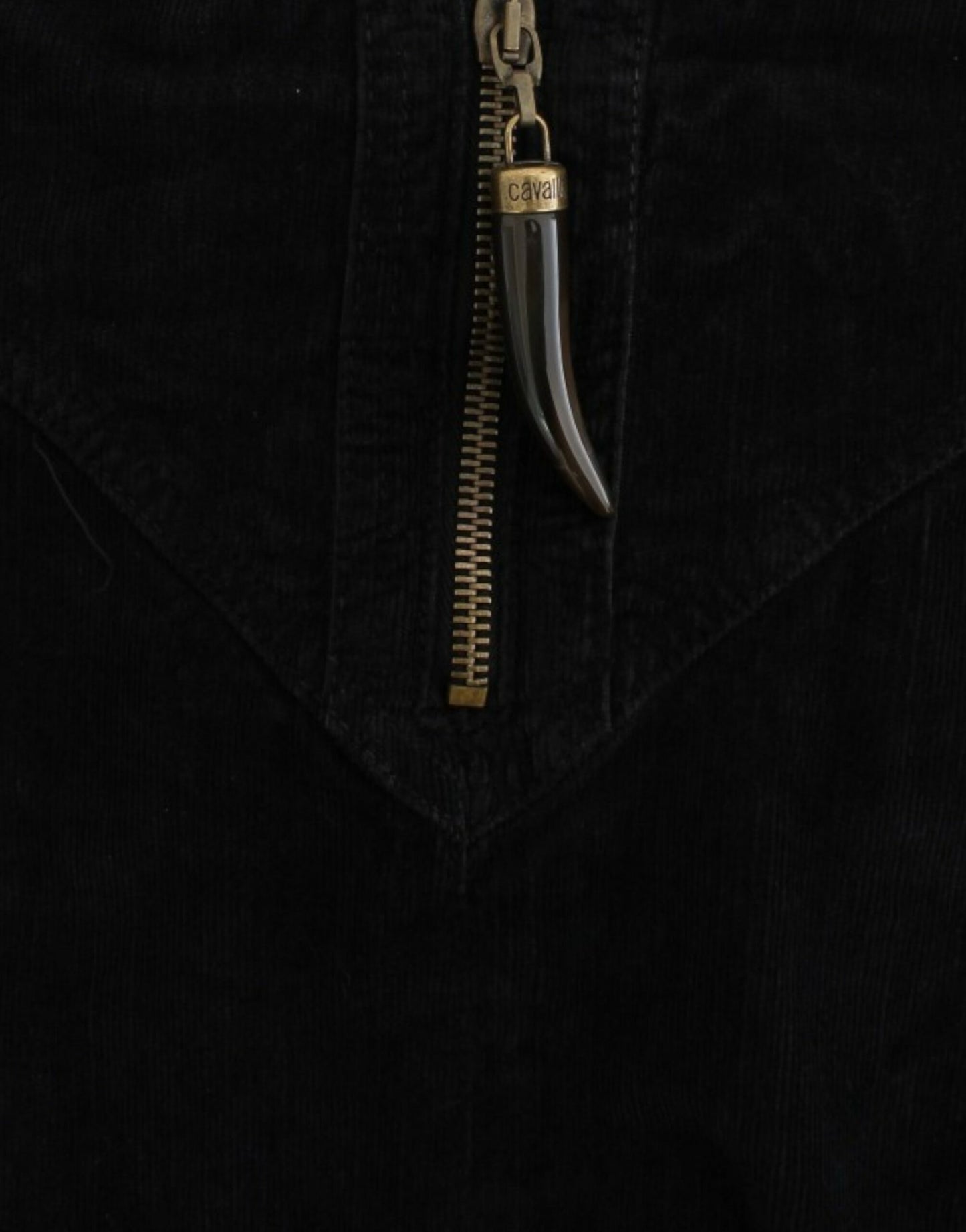 Cavalli Svart Manchesterpennkjol