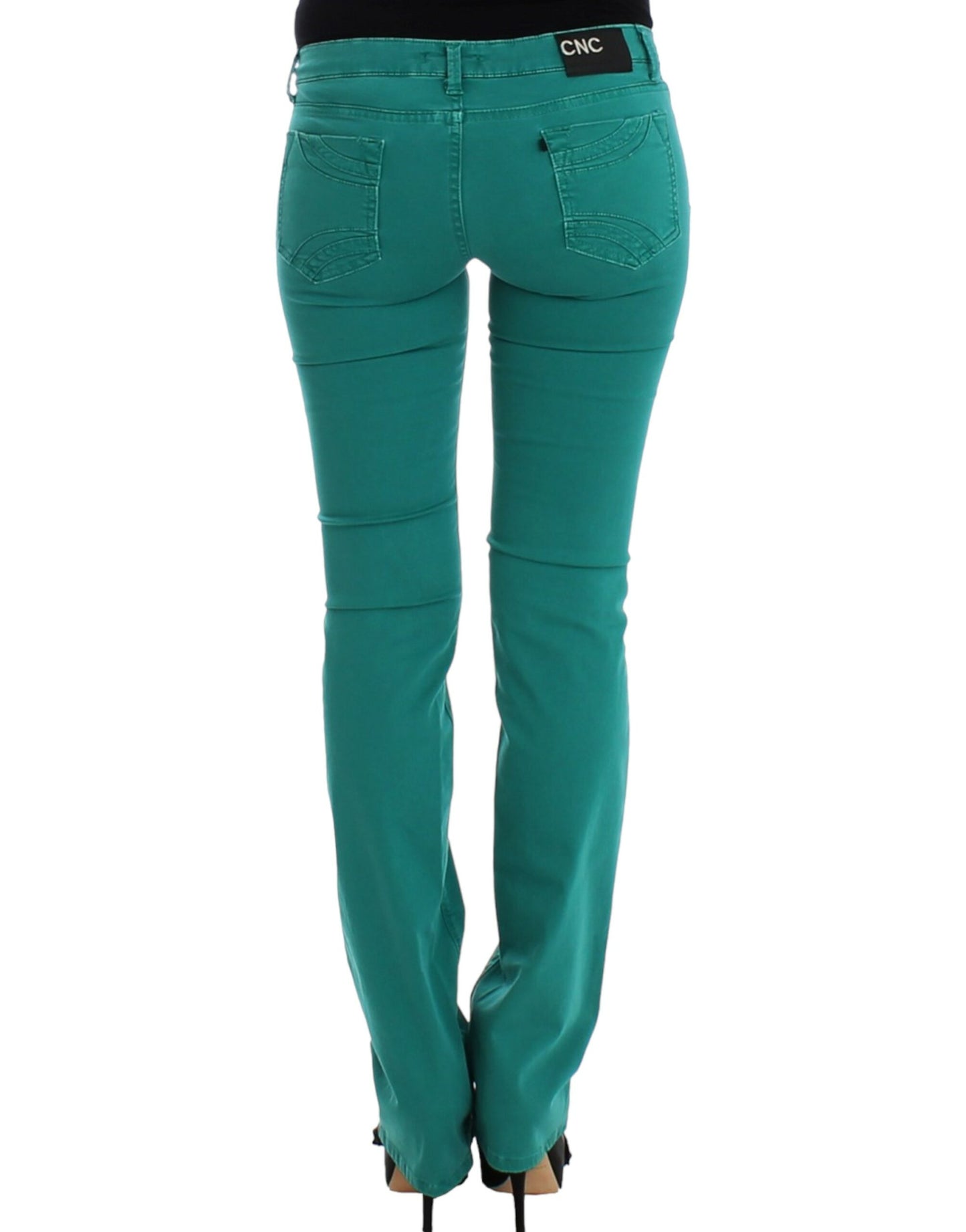 Costume National gröna raka jeans