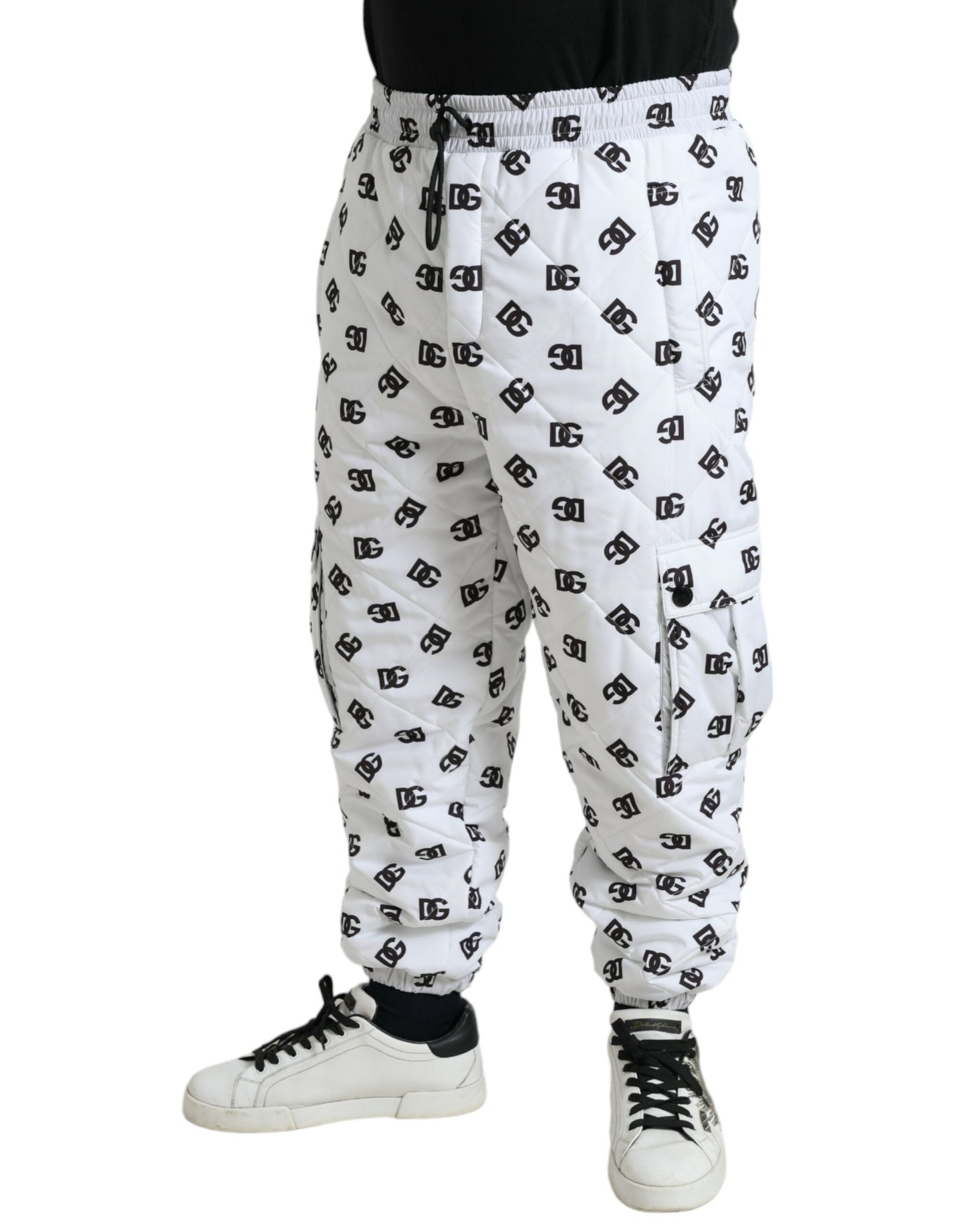 Dolce & Gabbana Vita Logotyp DG Tryck Herr Joggingbyxor