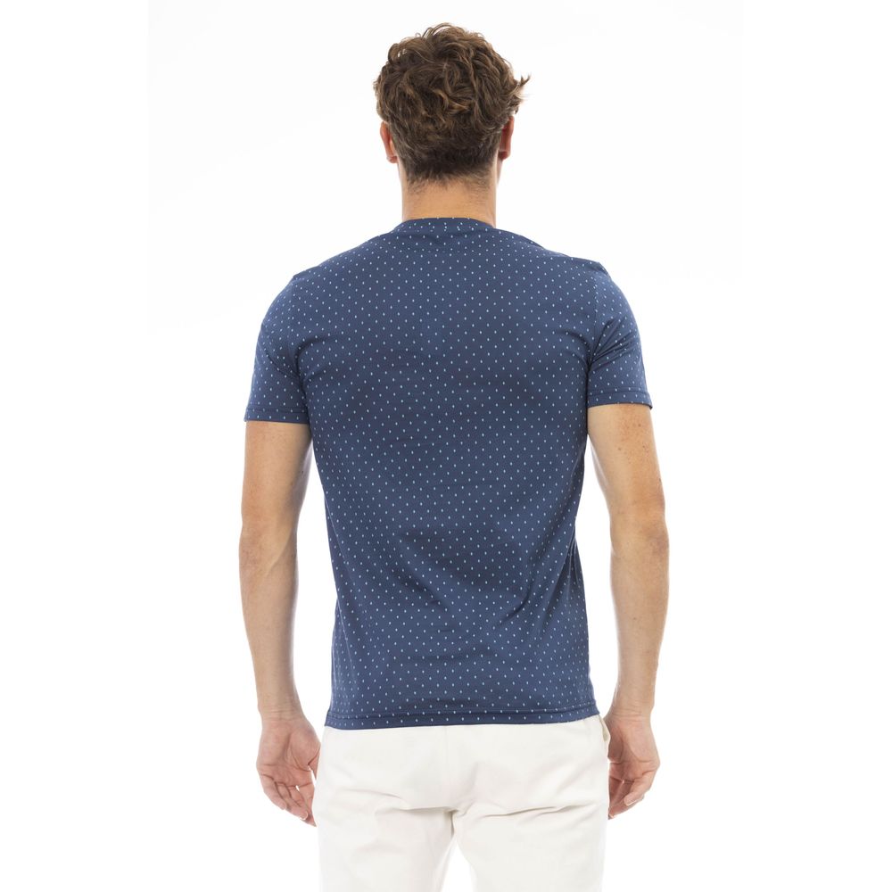 Baldinini Trend Blå Bomull Herr T-shirt