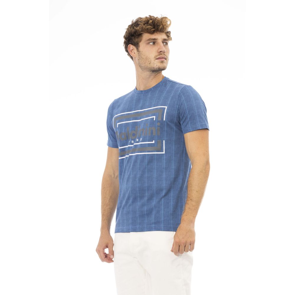Baldinini Trend Blå Bomull Herr T-shirt