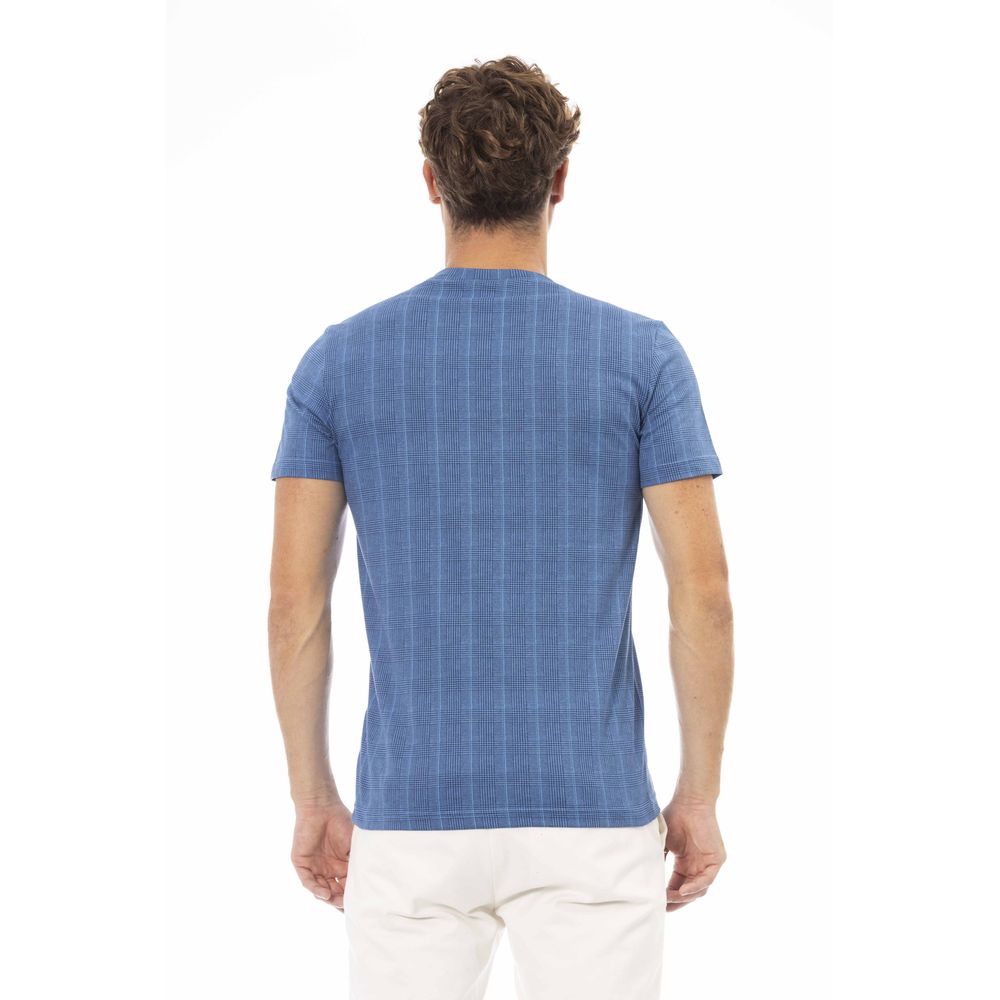 Baldinini Trend Blå Bomull Herr T-shirt