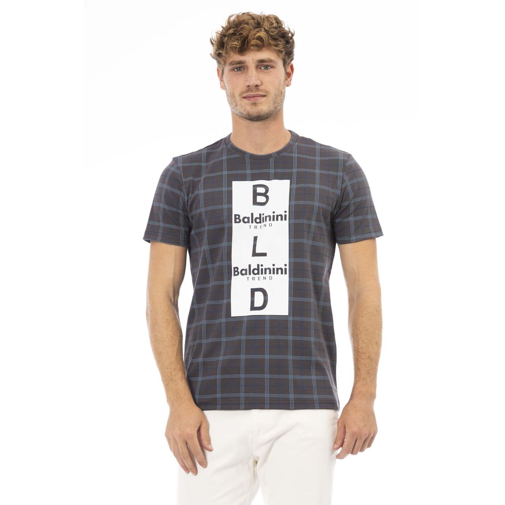 Baldinini Trend Grå Bomull Herr T-shirt