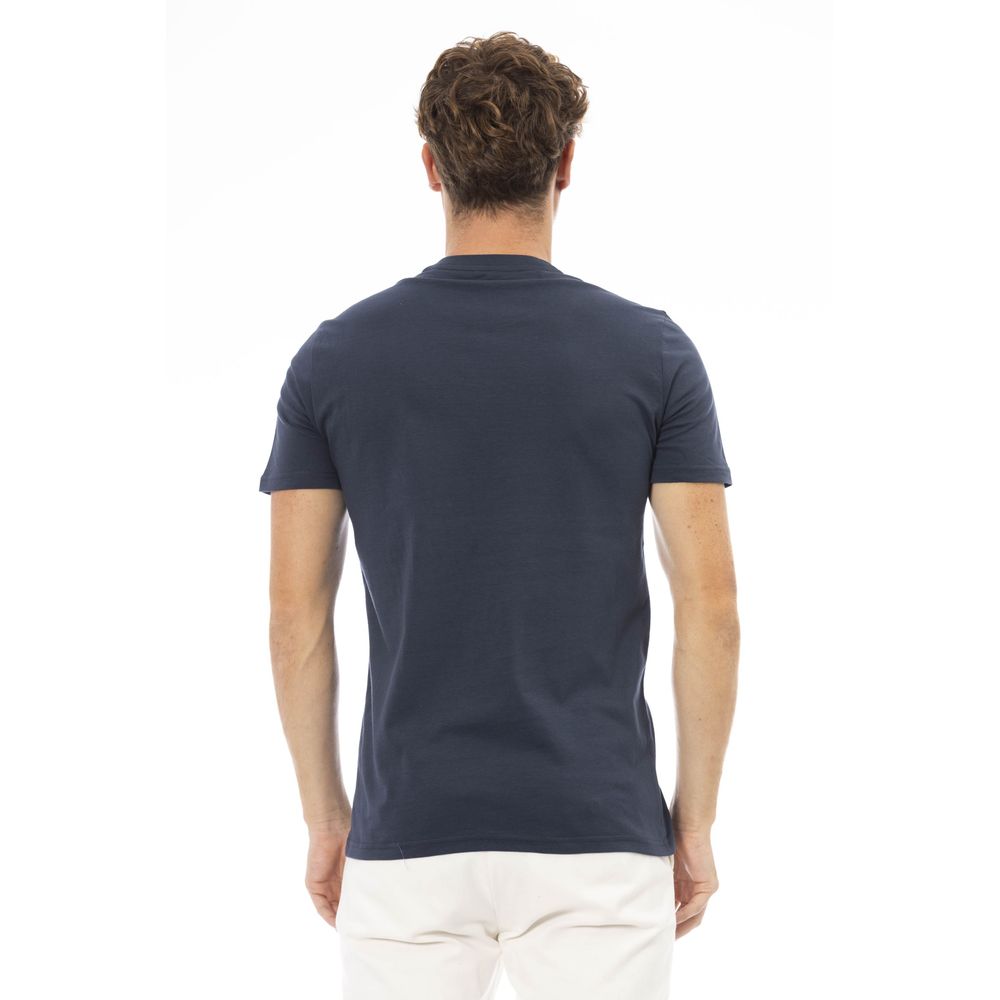 Baldinini Trend Blå Bomull Herr T-shirt