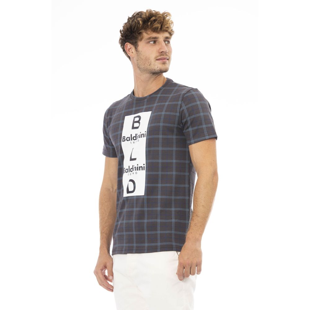 Baldinini Trend Grå Bomull Herr T-shirt
